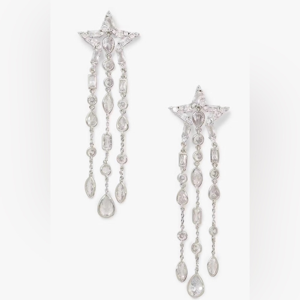Kate Spade You're A Star Statement Fringe Dangly Earrings